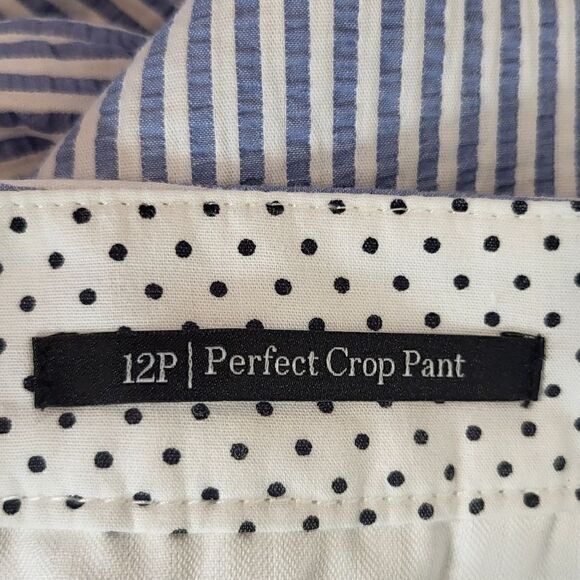 Talbots Blue & White Crop Pants - Picture 9 of 10
